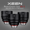 XEEN Prime Cinema Lens Kit | 24mm, 50mm, 85mm T1.5 with SKB hardcase