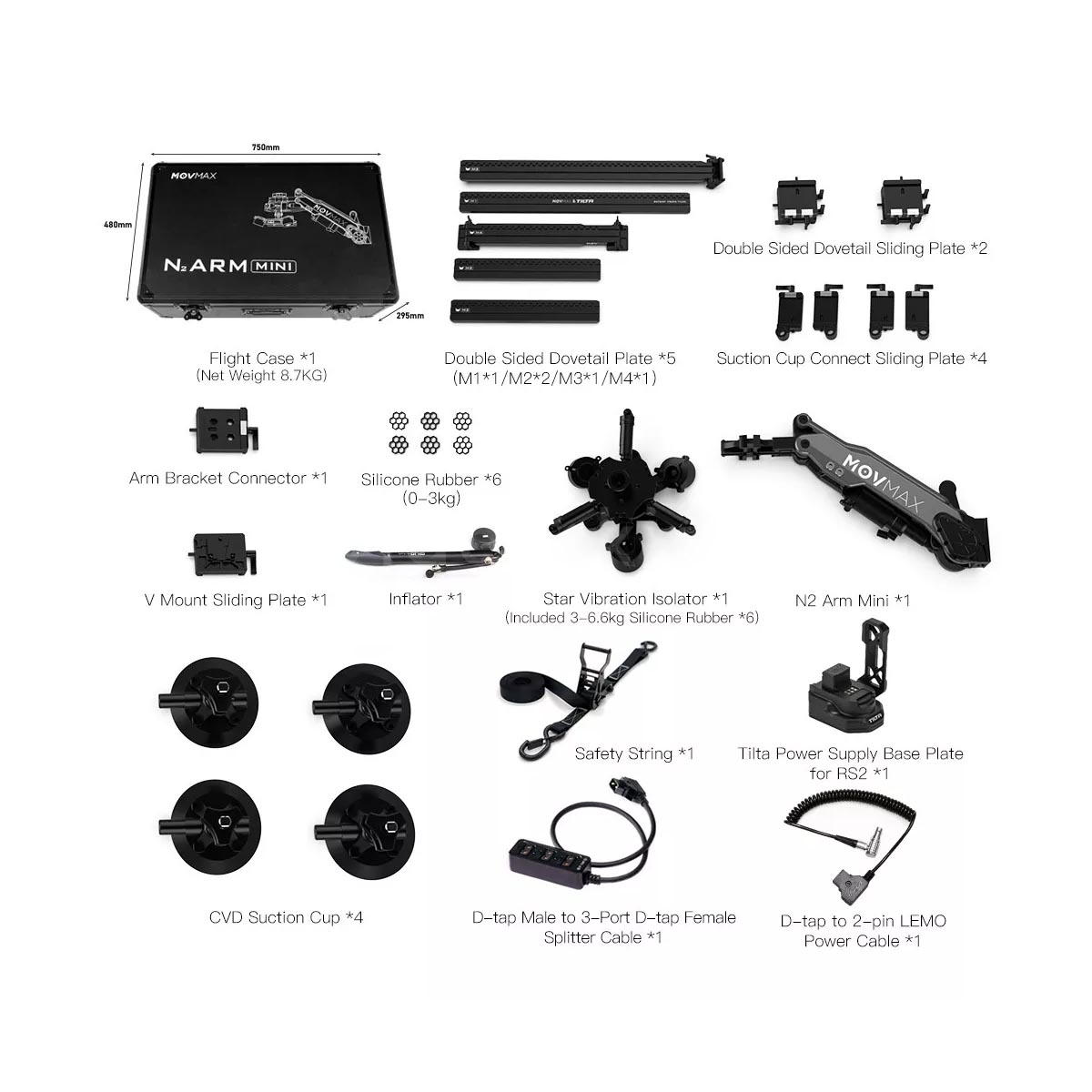 MOVMAX N2 Air Arm Mini Professional Kit