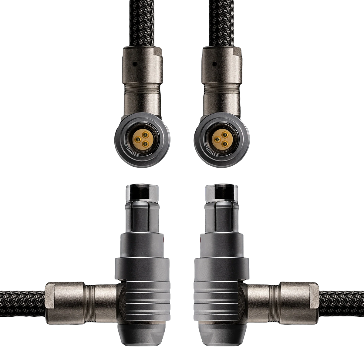 Ignite Digi Power Cable ‣ 3-Pin Fischer Right Angle to 3-Pin Fischer Right Angle for Schulz Sprayoff Rain Deflector